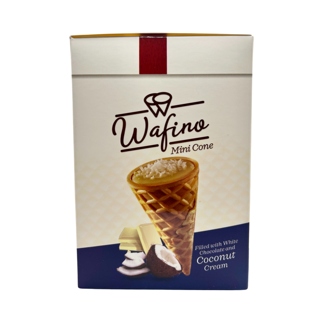 Wafino Mini Cone White Chocolate & Coconut Cream