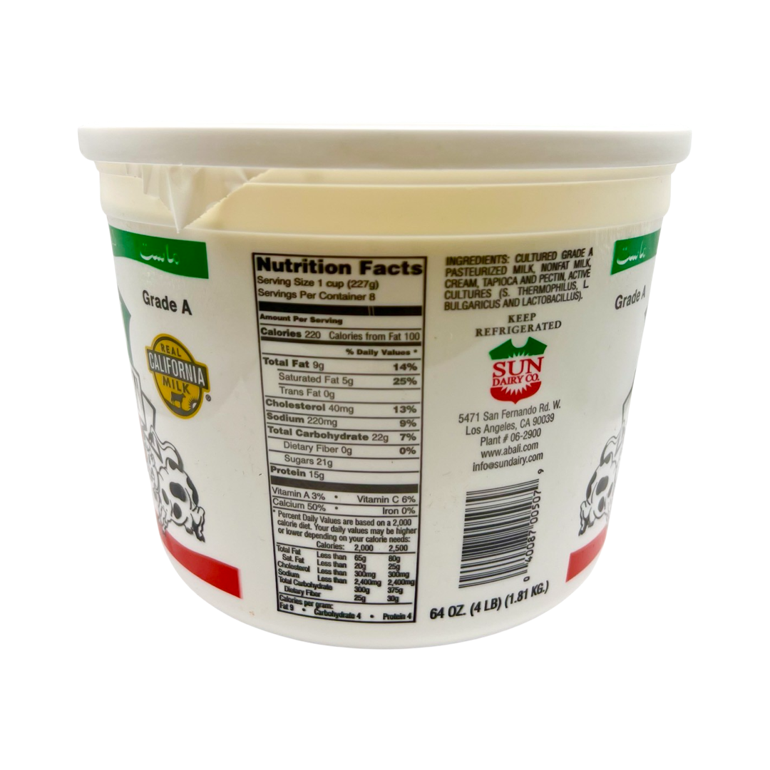 Abali Plain Yogurt 4lb- Mast - ماست