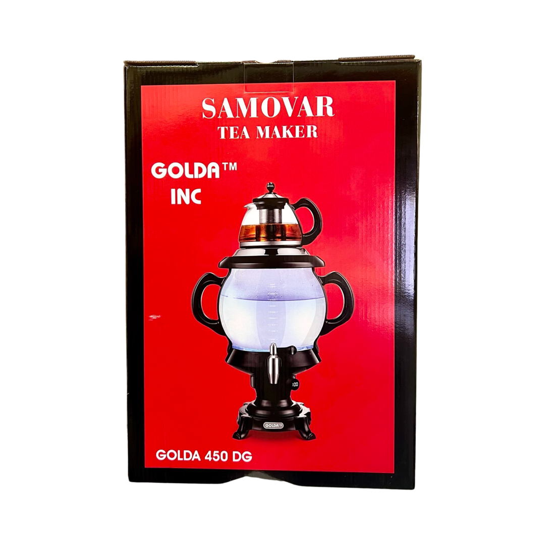 Golda Glass Samovar Tea Maker & Teapot - 4.5 Liter - Samavar - سماور