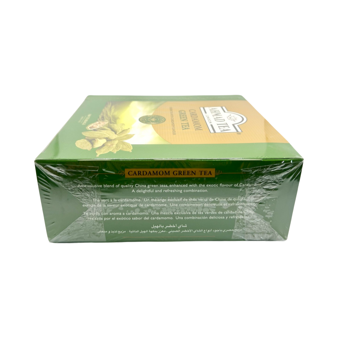 Ahmad Cardamom Green 100 Tea Bag - Chai Sabz Hel - چای سبز با هل