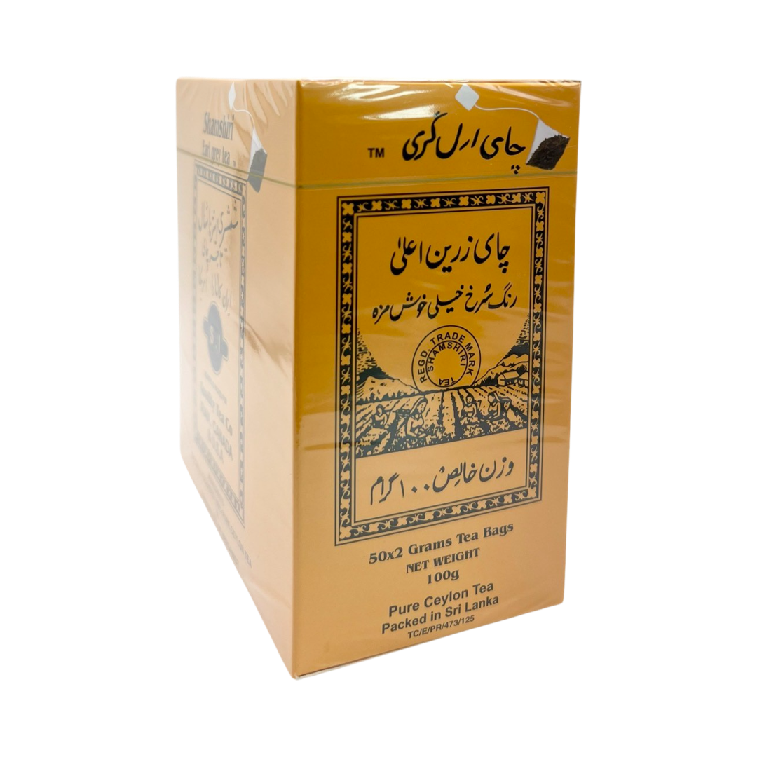 Shamshiri Earl Grey 50 Tea Bag - Chai - چای کیسه ای ارل گری شمشیری