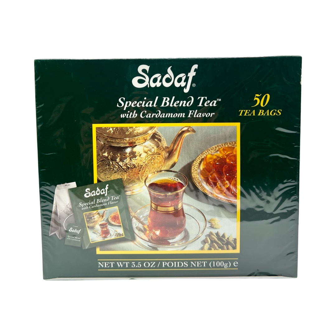 Sadaf Special Blend 50 Tea Bags with Cardamom Flavor - Chai - چای هل دار