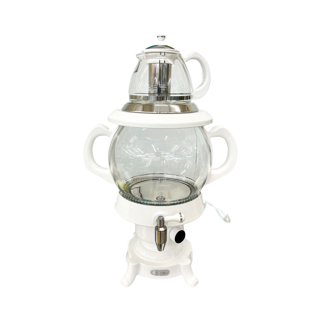 Golda Glass Samovar Tea Maker & Teapot - 4.5 Liter - Samavar - سماور