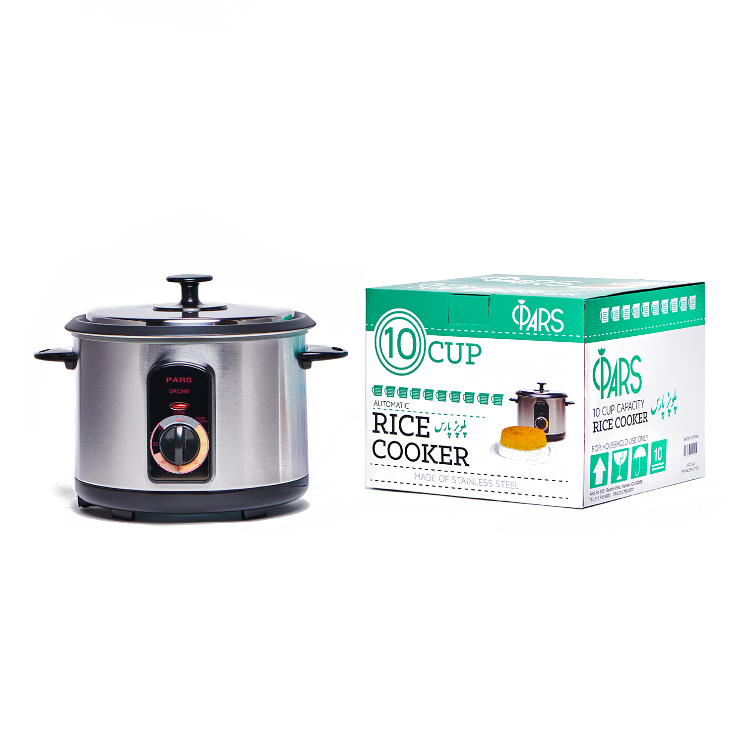 Pars 10 Cup Rice Cooker - Polopaz - پلوپز